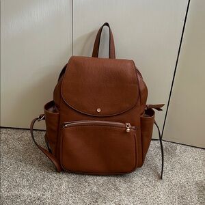 Lauren Conrad Brown faux Leather Backpack